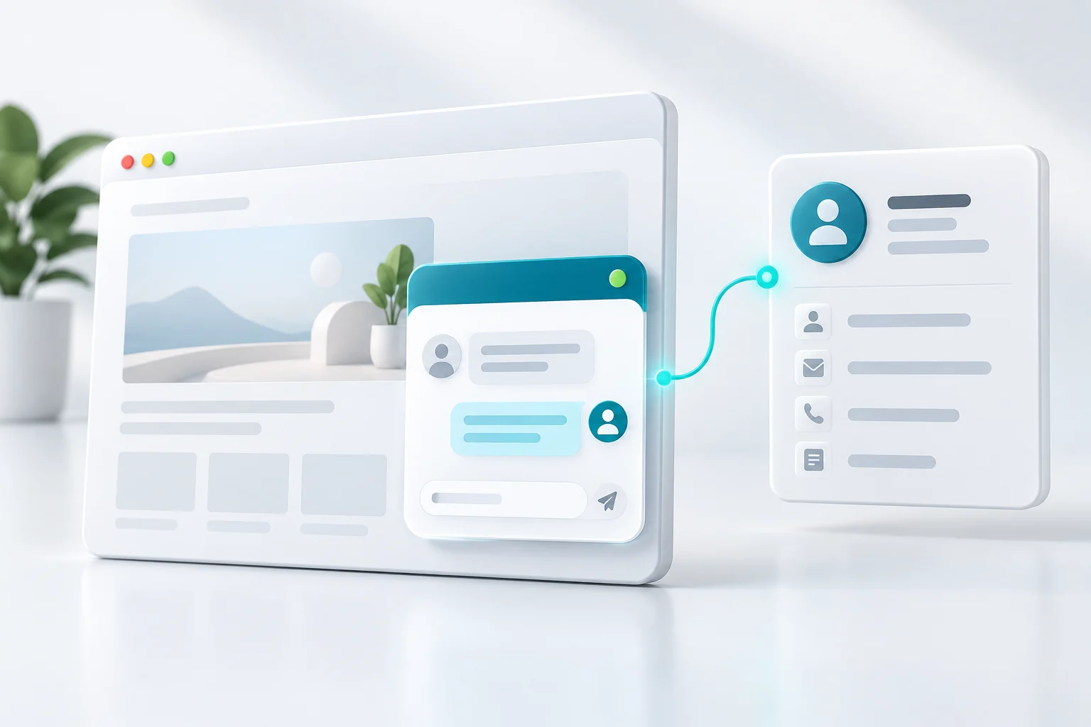 Посетитель сайта пишет прямо в CRM